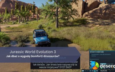 Jurassic World Evolution 3 – jak dbać o wygodę (komfort) dinozaurów?