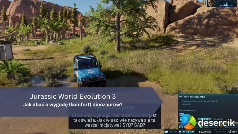 Jurassic World Evolution 3 – jak dbać o wygodę (komfort) dinozaurów?