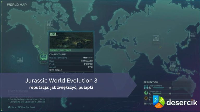 Jurassic World Evolution 3 – reputacja: jak zwiększyć, pułapki