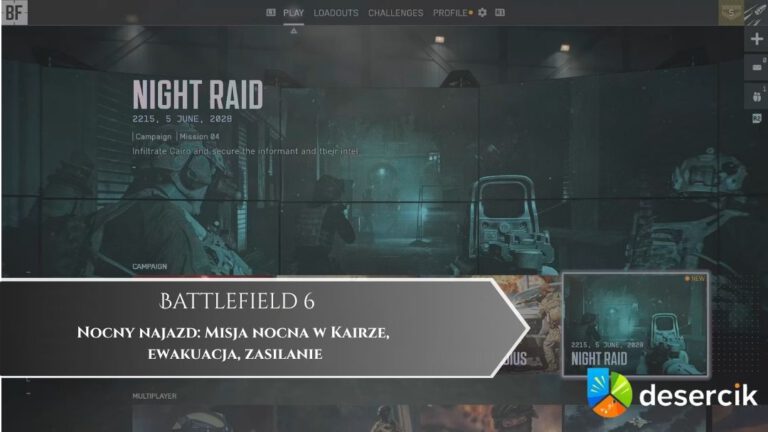 Battlefield 6 – Nocny najazd: Misja nocna w Kairze, ewakuacja, zasilanie