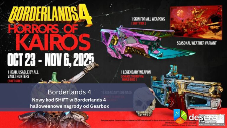Nowy kod SHiFT w Borderlands 4 – halloweenowe nagrody od Gearbox