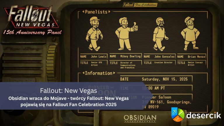 Obsidian wraca do Mojave – twórcy Fallout: New Vegas pojawią się na Fallout Fan Celebration 2025