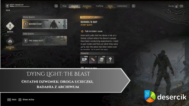 Dying Light The Beast – Ostatni dzwonek: droga ucieczki, badania z archiwum