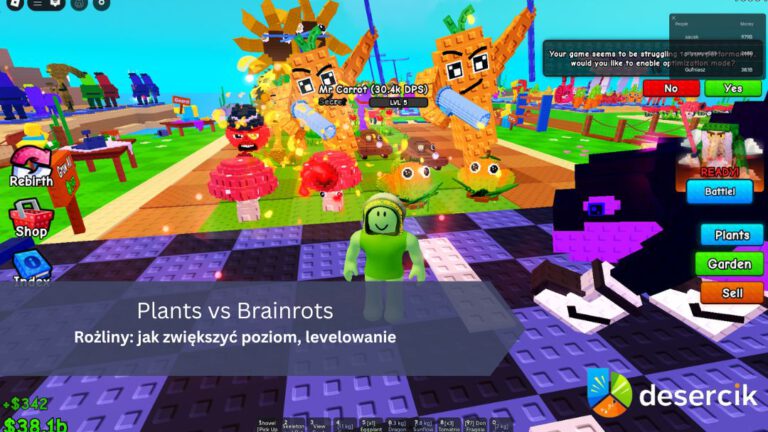 Plants vs Brainrots – Rożliny: jak zwiększyć poziom, levelowanie