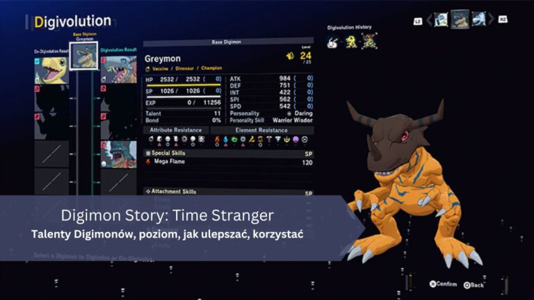 Digimon Story: Time Stranger – Talenty Digimonów, poziom, jak ulepszać, korzystać