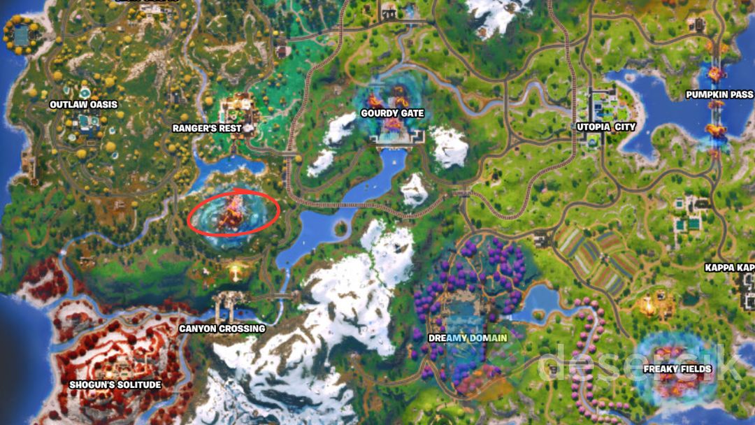 Lokalizacja: Mt Fetch (północ od Canyon Crossing, przy posągu wilka)