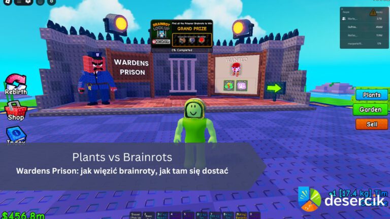 Plants vs Brainrots – Wardens Prison: jak więzić brainroty, jak tam się dostać