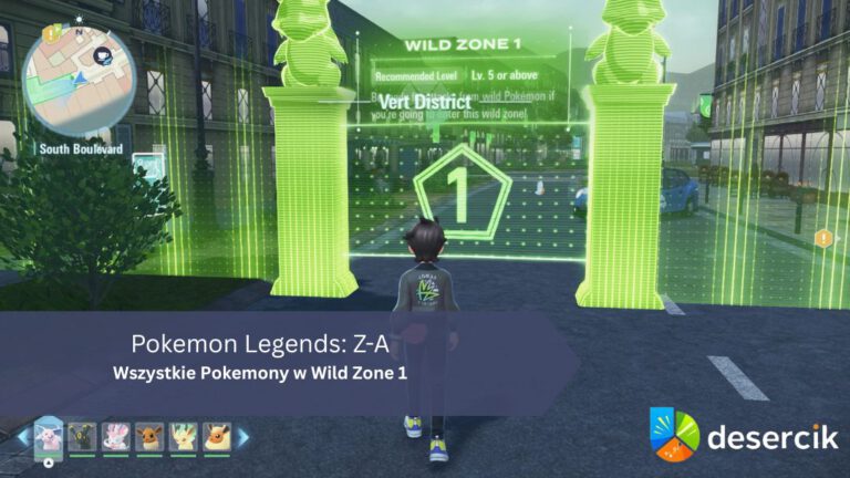 Pokemon Legends: Z-A – Wszystkie Pokemony w Wild Zone 1