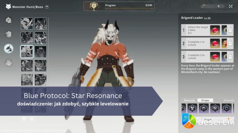 Blue Protocol: Star Resonance – doświadczenie: jak zdobyć, szybkie levelowanie