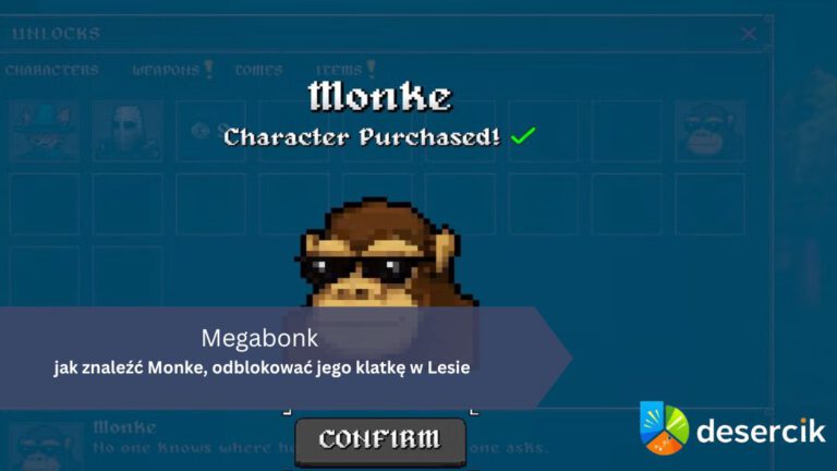 Megabonk – jak znaleźć Monke, odblokować jego klatkę w Lesie