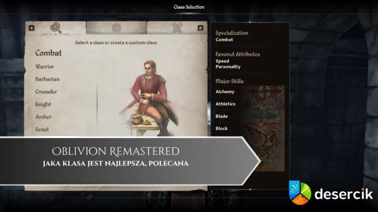 Oblivion Remastered – jaka klasa jest najlepsza, polecana