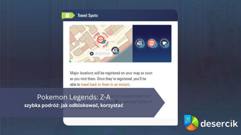 Pokemon Legends: Z-A – szybka podróż: jak odblokować, korzystać