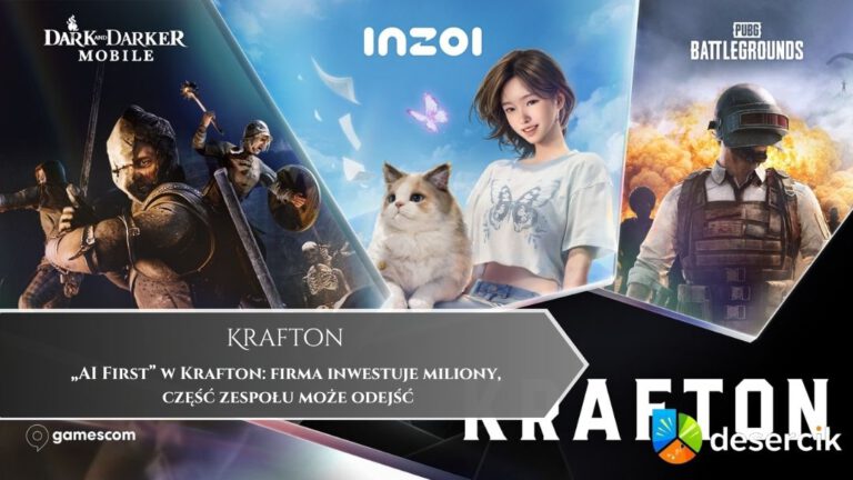 „AI First” w Krafton: firma inwestuje miliony, część zespołu może odejść