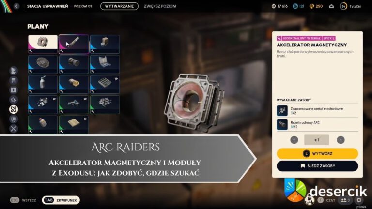 ARC Raiders – Akcelerator Magnetyczny i Moduły z Exodusu: jak zdobyć, gdzie szukać