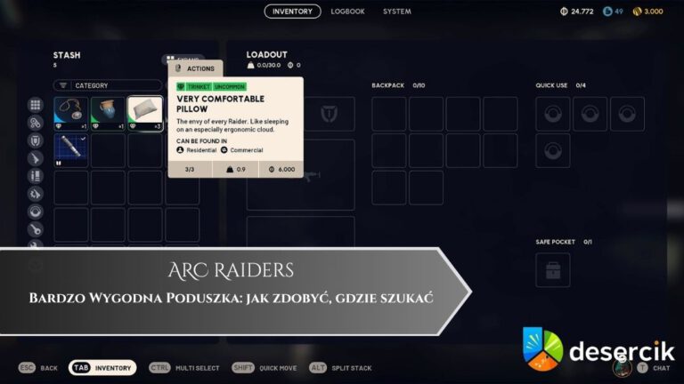 ARC Raiders – Bardzo Wygodna Poduszka: jak zdobyć, gdzie szukać