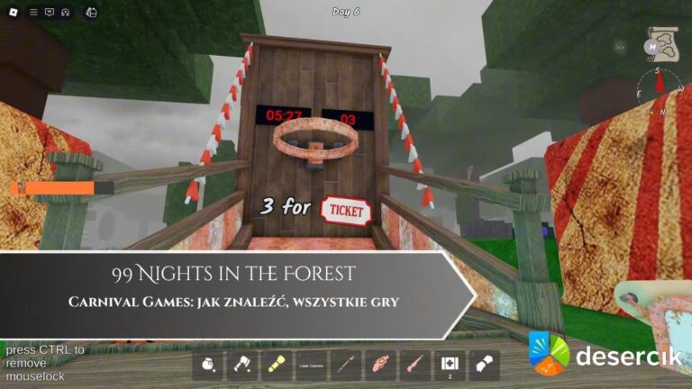 99 Nights in the Forest – Carnival Games: jak znaleźć, wszystkie gry