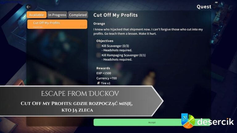 Escape From Duckov – Cut Off My Profits: gdzie rozpocząć misję, kto ją zleca