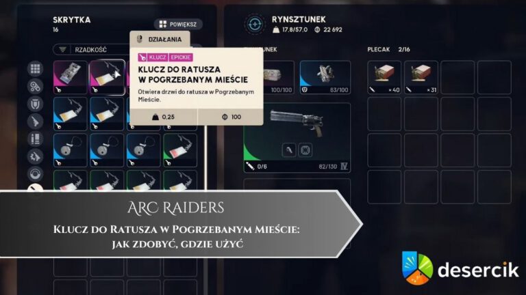 ARC Raiders – Klucz do Ratusza w Pogrzebanym Mieście: jak zdobyć, gdzie użyć