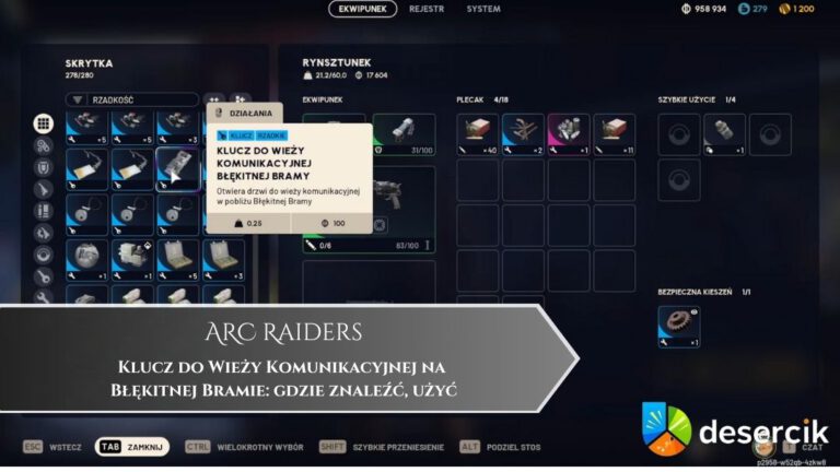 ARC Raiders – Klucz do Wieży Komunikacyjnej na Błękitnej Bramie: gdzie znaleźć, użyć
