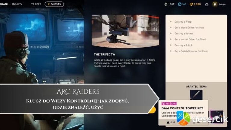 ARC Raiders – klucz do Wieży Sterowania na Zaporze: jak zdobyć, gdzie znaleźć, użyć