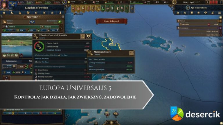 Europa Universalis 5 – Kontrola: jak działa, jak zwiększyć, zadowolenie