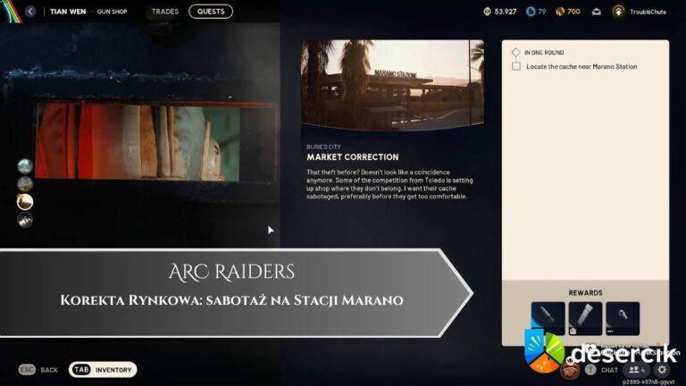 ARC Raiders – Korekta Rynkowa: sabotaż na Stacji Marano