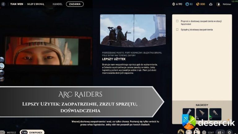 ARC Raiders – Lepszy Użytek: zaopatrzenie, zrzut sprzętu, doświadczenia