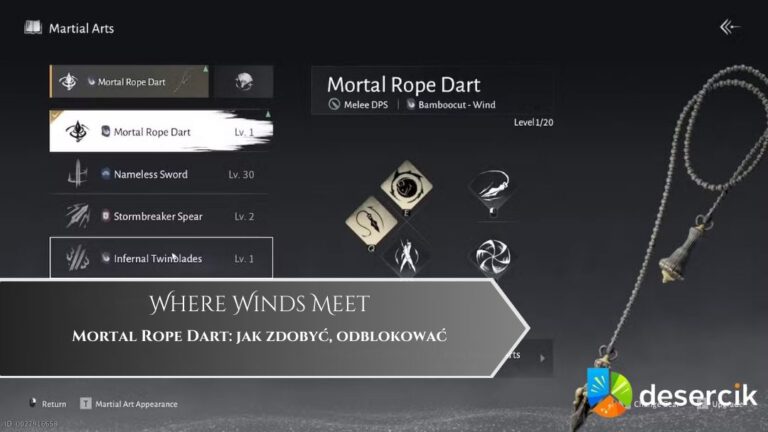 Where Winds Meet – Mortal Rope Dart: jak zdobyć, odblokować