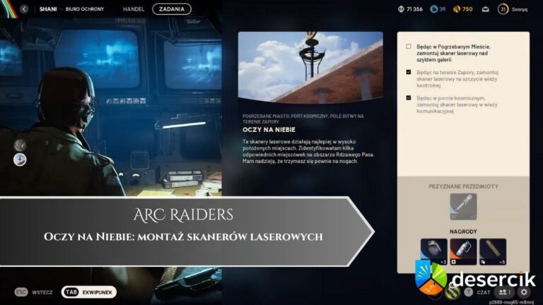 ARC Raiders – Oczy na Niebie: montaż skanerów laserowych