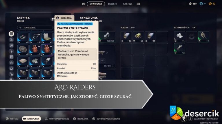 ARC Raiders – Paliwo Syntetyczne: jak zdobyć, gdzie szukać