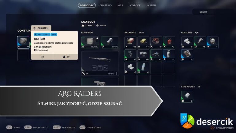 ARC Raiders – Silniki: jak zdobyć, gdzie szukać