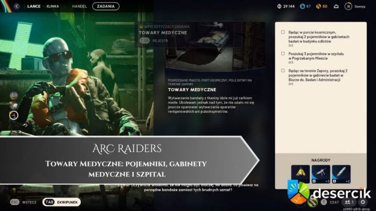 ARC Raiders – Towary Medyczne: pojemniki, gabinety medyczne i szpital