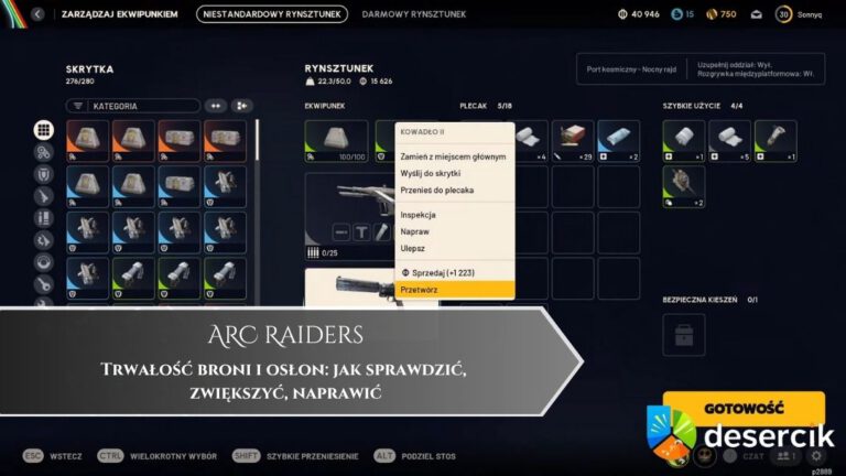 ARC Raiders – Trwałość broni i osłon: jak sprawdzić, zwiększyć, naprawić