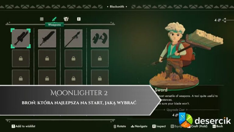 Moonlighter 2 – broń: która najlepsza na start, jaką wybrać