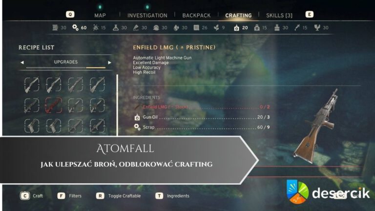 Atomfall – jak ulepszać broń, odblokować crafting
