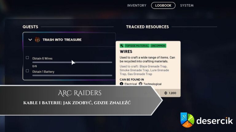 ARC Raiders – druty i baterie: jak zdobyć, gdzie znaleźć