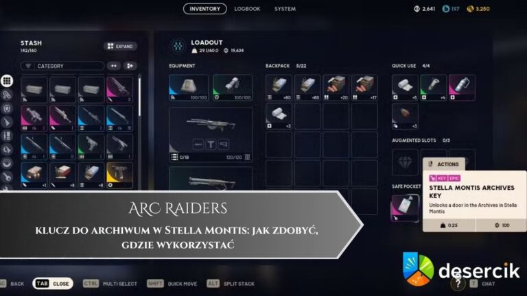 ARC Raiders – klucz do archiwum w Stella Montis: jak zdobyć, gdzie wykorzystać