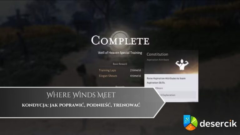 Where Winds Meet – kondycja: jak poprawić, podnieść, trenować