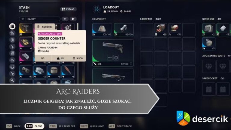 ARC Raiders – licznik geigera: jak znaleźć, gdzie szukać, do czego służy