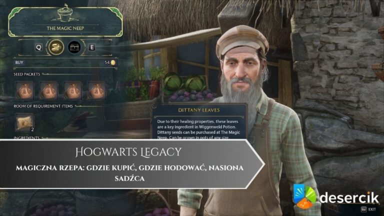 Hogwarts Legacy – magiczna rzepa: gdzie kupić, gdzie hodować, nasiona sadźca