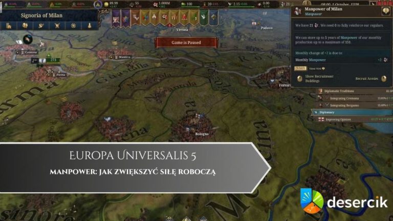 Europa Universalis 5 – manpower: jak zwiększyć siłę roboczą
