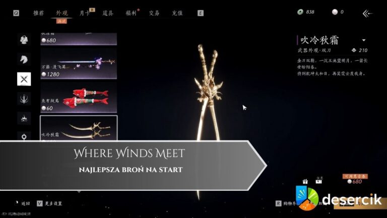 Where Winds Meet – najlepsza broń na start