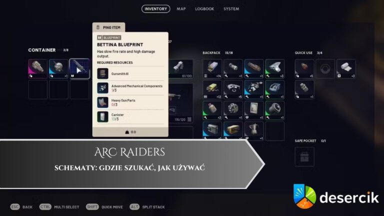 ARC Raiders – schematy: gdzie szukać, jak używać
