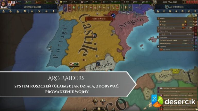 Europa Universalis 5 – system roszczeń (Claims): jak działa, zdobywać, prowadzenie wojny