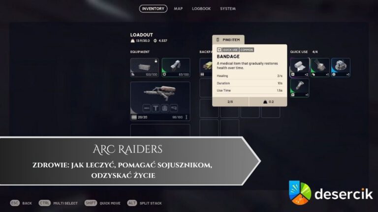Arc Raiders – zdrowie: jak leczyć, pomagać sojusznikom, odzyskać życie