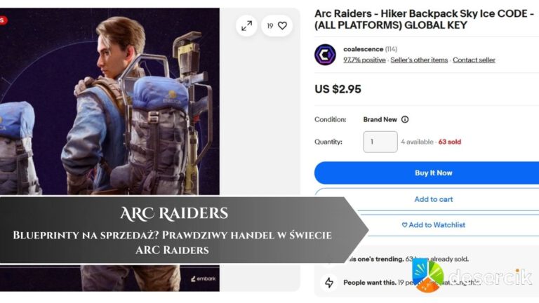 Blueprinty na sprzedaż? Prawdziwy handel w świecie ARC Raiders