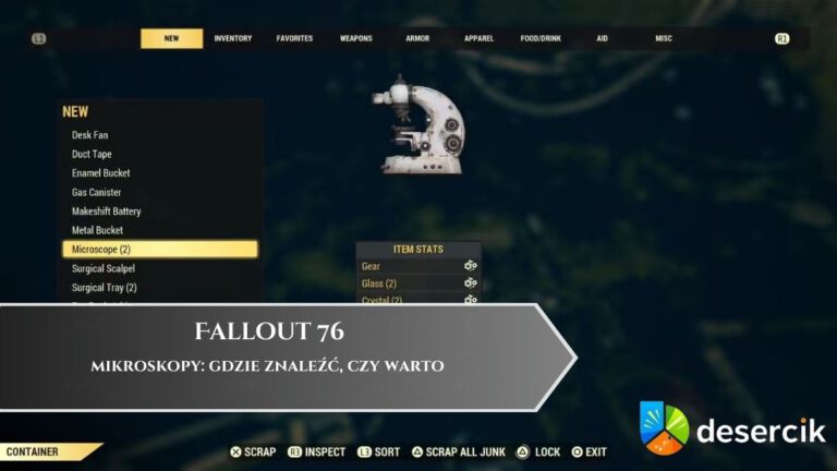 Fallout 76 – mikroskopy: gdzie znaleźć, czy warto