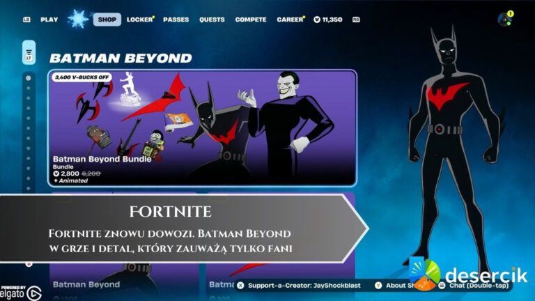 Fortnite znowu dowozi. Batman Beyond w grze i detal, który zauważą tylko fani