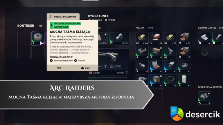 ARC Raiders – Mocna Taśma klejąca: najszybsza metoda zdobycia