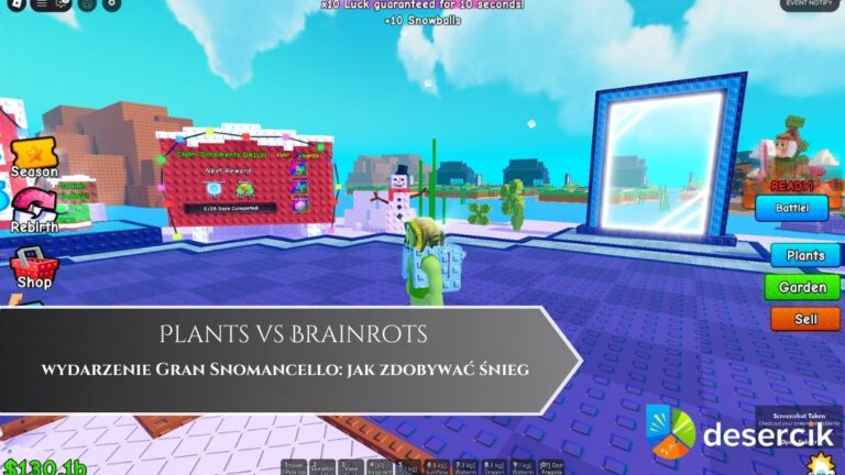 Plants vs Brainrots – wydarzenie Gran Snomancello: jak zdobywać śnieg